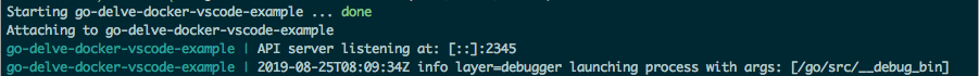 Run docker-compose up